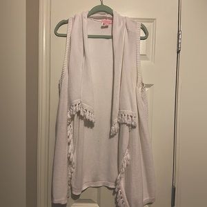 White Lilly Pulitzer knit vest.